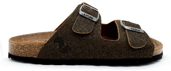 Vegane "thies ® Eco Palm Sandale" aus recycelter Palme, fair produziert