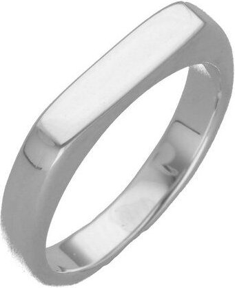 pakilia Ring "Rectangular para Grabar" #7,5