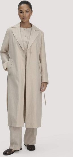 hessnatur Mantel Regular aus reinem Leinen