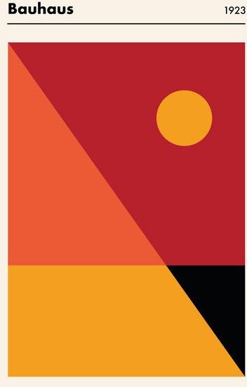 Photocircle Poster / Leinwandbild - Bauhaus Ausstellung 1923