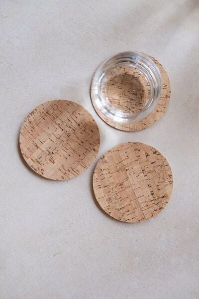 Clarissakork 6er Set Glasuntersetzer aus Kork