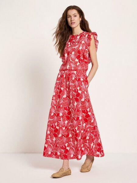 LANIUS Midi-Rock print bloom