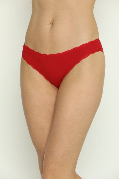 Bruno Barella "2er Pack" GOTS zertifizierte Slips mit Spitze aus feinster Biobaumwolle