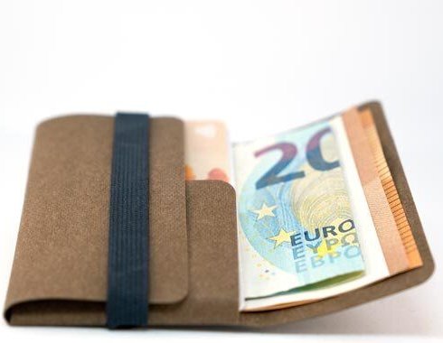 ANDERS & KOMISCH Veganes Kreditkartenetui - Cardholder mit Münzfach - A&K TINY Braun