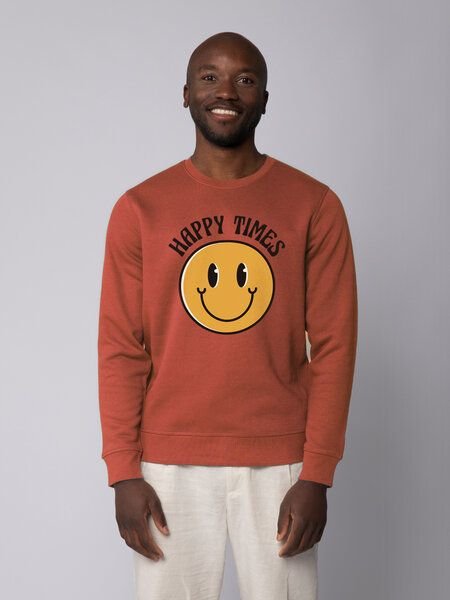 watapparel Sweatshirt Unisex Happy times smiley emoji