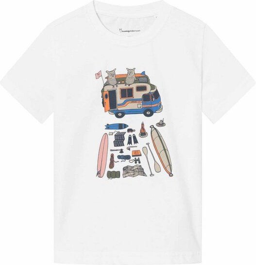 KnowledgeCotton Apparel Kinder T-Shirt ROAD TRIP aus Bio-Baumwolle