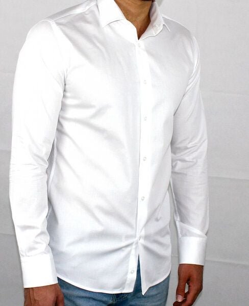 RIBESSE Herren Business Hemd aus Bio Baumwolle slim fit Style