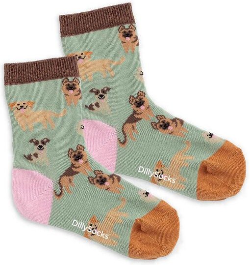 DillySocks Kindersocken Lil Doggy Dog aus Biobaumwoll-Mix