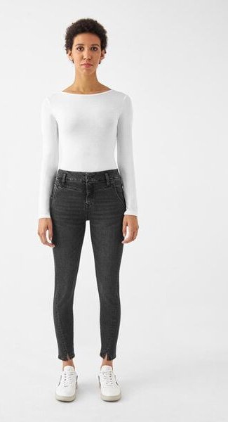 Damen Jeans SUN UP Powerstretch Design Details DAWN Bio-Baumwolle