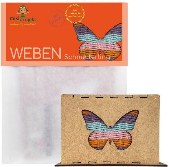 mikiprojekt Bastelset Schmetterling weben