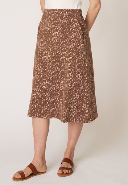 LANA Organic A-Linien Rock für Damen, Modell Miki