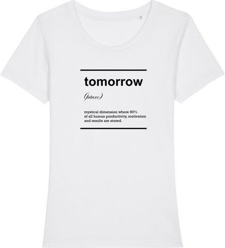 University of Soul Damen T-Shirt aus Bio-Baumwolle "Tomorrow"