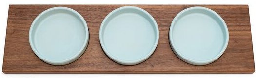 klotzaufklotz Servierschalen mit Holztablett