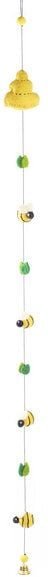 short'n'pietz Langes Mobile mit Bienenstock und Bienen, handgefilzt
