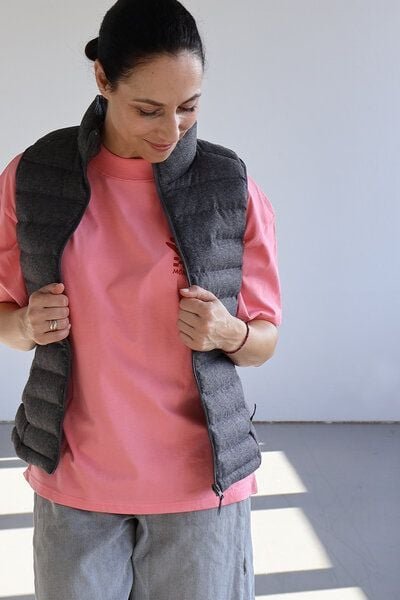 Kultgut Kuschelige weiche Flanellweste tailliert / New Recycling Generation