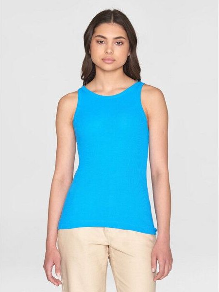 KnowledgeCotton Apparel Tanktop gerippt - Racer rib top - aus Bio-Baumwolle