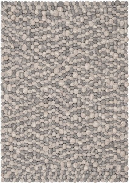 myfelt Filzkugelteppich rechteckig, 100% Schurwolle