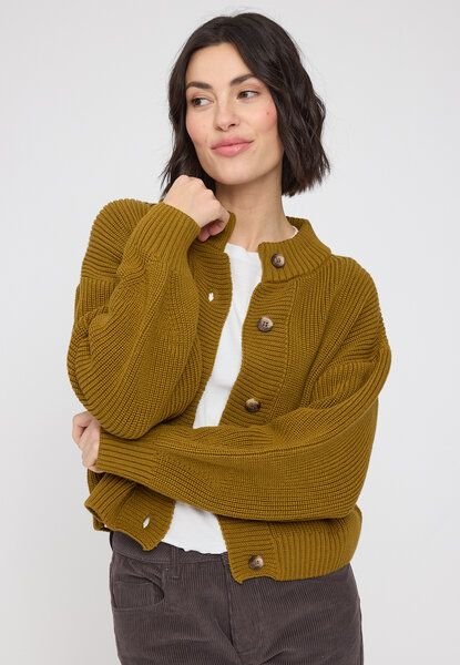 Mazine Chunky Knit Crew Neck Cardigan