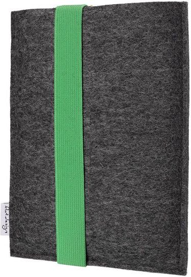 flat.design Hülle LAGOA für Tablets & Laptops bis 15,9 " - VEGANer Filz - anthrazit => genaues Modell bei der Bestellung...