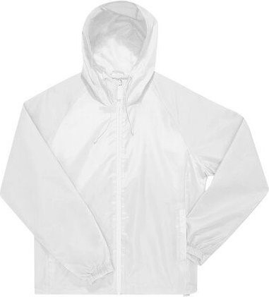 B&C BE INSPIRED Unisex Regen- und Windjacke einstellbare dreiteilige Kapuze mit zwei Fronttaschen