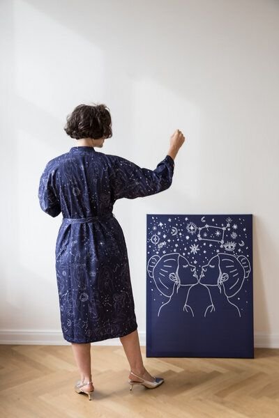 Sophia Schneider-Esleben Dress Lena, Zodiac - Damenkleid aus Bio-Baumwolle