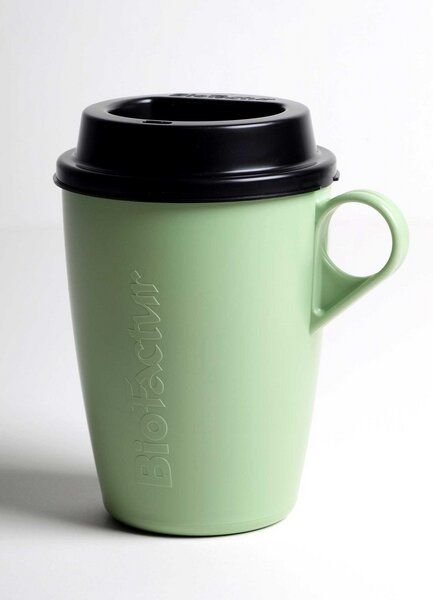 BioFactur Coffee Cup To Go aus Biokunststoff mit Deckel