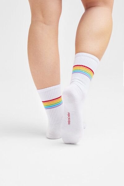 Natural Vibes Rainbow Socken | Bio GOTS | Quarter Socken | Herren Damen Socken