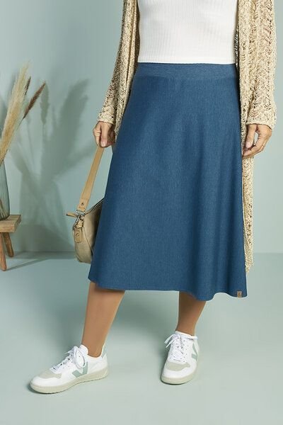 La Gitana Anella ECO Midirock aus Bio-Baumwolle – Nachhaltiger Damenrock in A-Linie