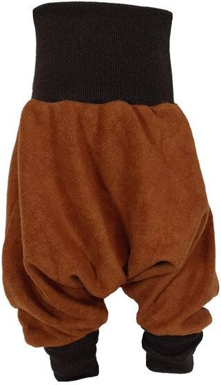 liebewicht Warme Yogahose Pumphose Bio Fleece braun