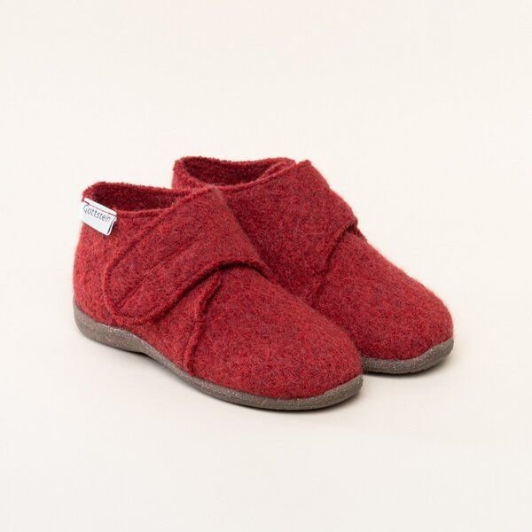 Gottstein Kinder-Hausschuh Alpine Racer RU für Jungen & Mädchen aus 100% Schurwolle