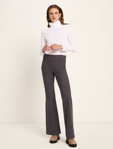 LANIUS Hose mit ausgestelltem Bein (GOTS)