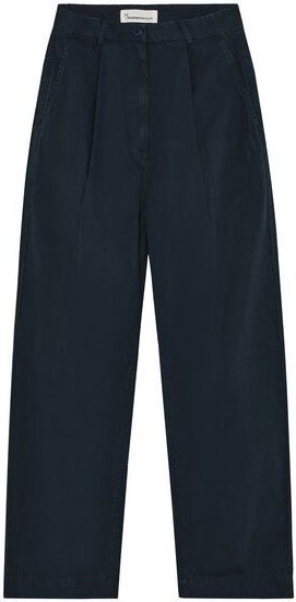 KnowledgeCotton Apparel Popeline-Faltenhose aus Bio-Baumwolle