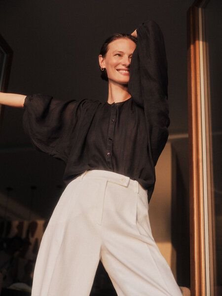 LANIUS Bluse aus Ramie