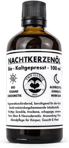 Two Hands BIO Nachtkerzenöl - Bio - Vegan - Kaltgepresst - 100 ml