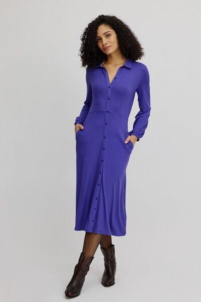 Thumbnail - TRANQUILLO Langes EcoVero-Kleid (W25E152)