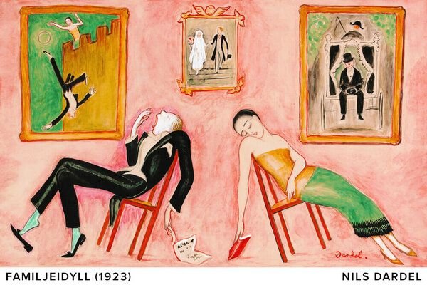 Photocircle Poster / Leinwandbild / Kunst - Nils Dardel: Familjeidyll