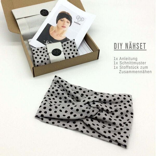 WiDDA berlin DIY Nähset Stirnband Punkte