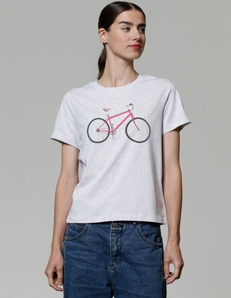 watapparel T-Shirt Frauen Pink Bike