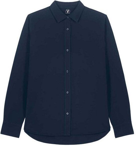 YTWOO Damen-Oxford-Hemd aus Bio-Baumwolle
