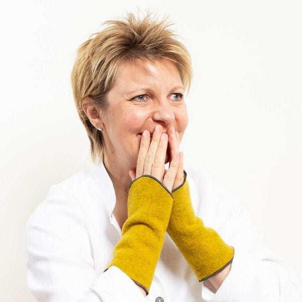 nahtur-design Nachhaltige Pulswärmer | flauschige Wolle für warme Arme