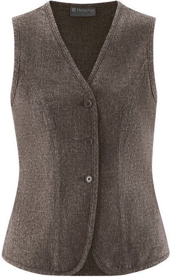 HempAge Damen Weste Hanf/Biobaumwolle Slim Fit