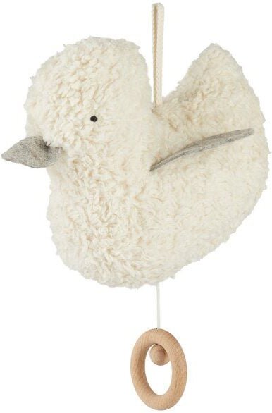 Efie Spieluhr Ente grau, kontrolliert biologischer Anbau, 100 % Made in Germany