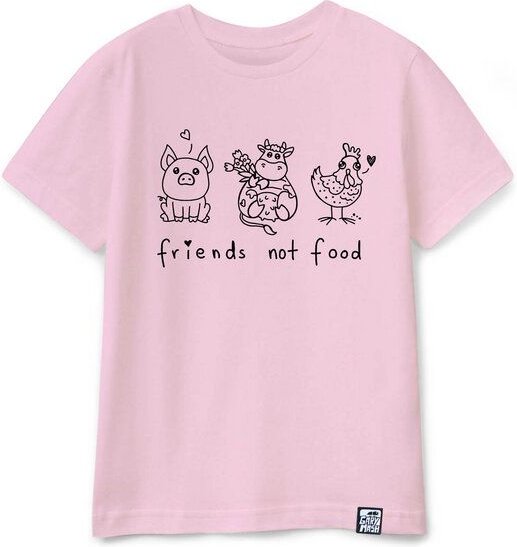 GARY MASH Kinder T-Shirt friends not food aus Bio-Baumwolle