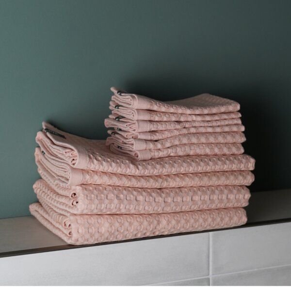 AGA.PIE Handtuch-Set aus Lyocell aus Bambuscellulose mit Bio-Baumwolle -10 Stk