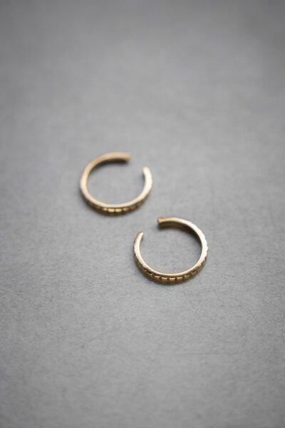 Jyoti - Fair Works Ohrklemme/Ring Bahut Messing