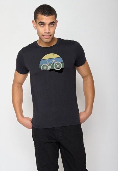 GREENBOMB Bike Downhill Guide - Sportliches T-Shirt aus Bio-Baumwolle / hochwertiger Print / GOTS / Fair & Vegan