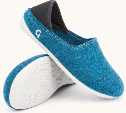 Gottstein Kinder-Hausschuh Wool Slip-on Kids aus 100% Schurwolle mit rutschfester Gummisohle - Perfekt für Kita, Kinderg...