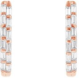 Thumbnail - Eppi Runde Ohrringe mit Lab Grown Diamanten in Baguette-Form Hamish