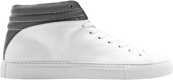 Thumbnail - hoher Sneaker aus Leder "nat-2 Sleek white reflective" in weiß