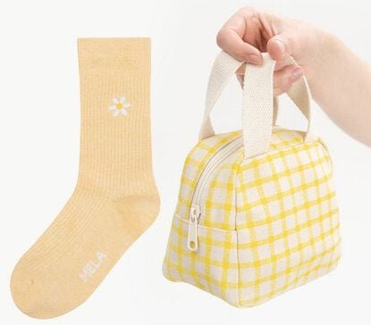 MELA Organizer Tasche klein SHAILA + Daisy Socken Bundle